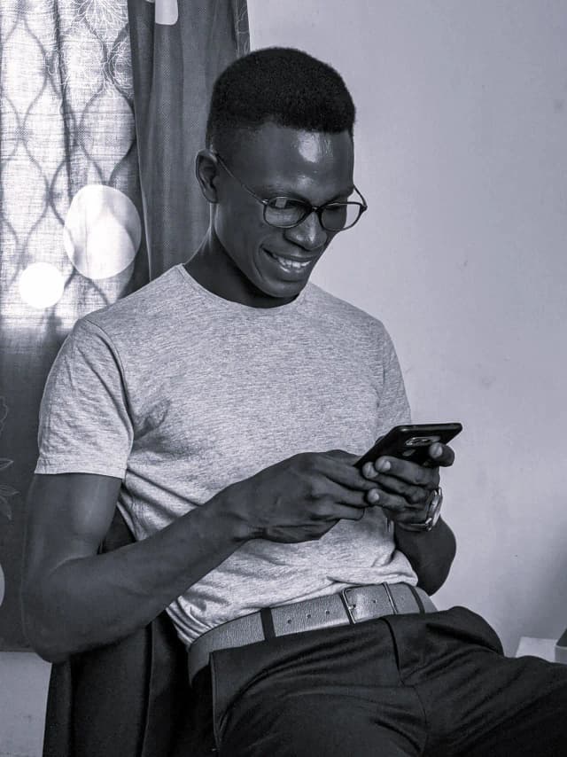 Person with phone in hand
